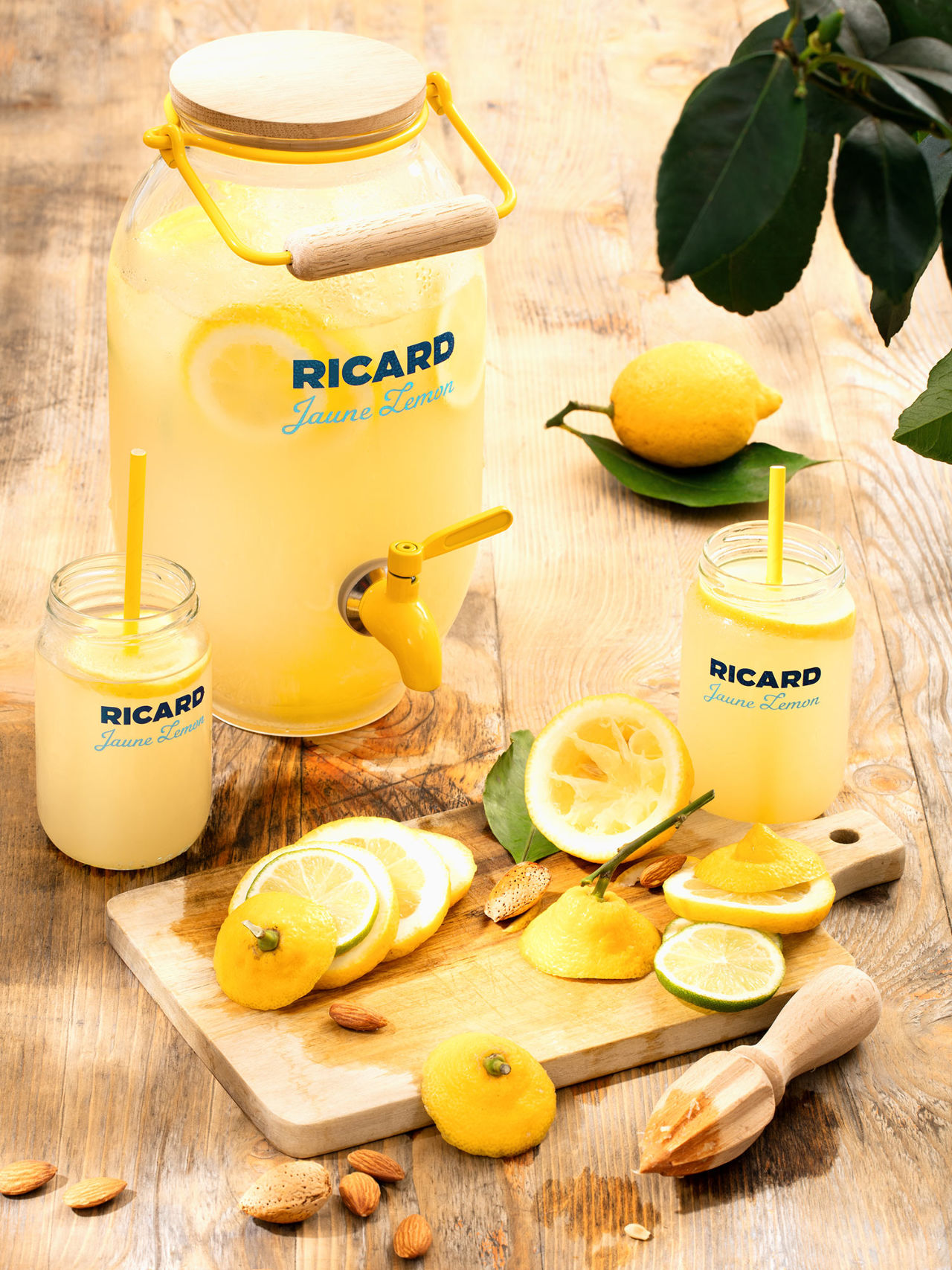 Cruche Publicitaire Ricard Jaune En Grès - Pichet Collection