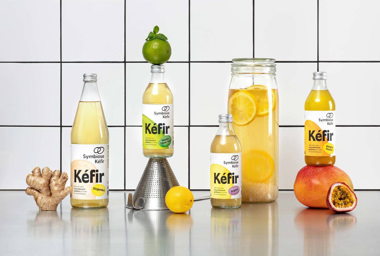 Nouvelle identité de marque de Symbiose Kéfir