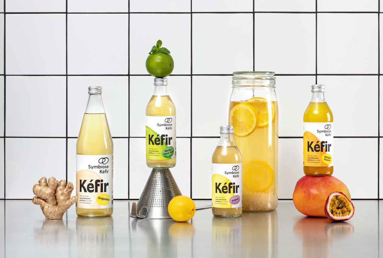 Identité de marque de Symbiose Kéfir